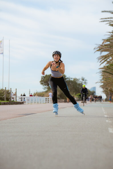 Hubnutí na bruslích - tempo